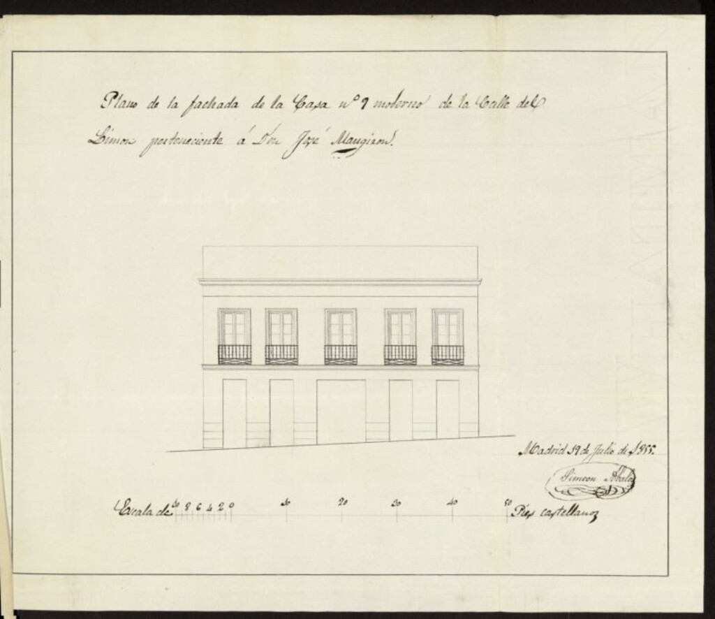 Miniatura de D. José Mangirón, sobre construir una casa Tahona, calle del Limón nº 9 manzana 542.
