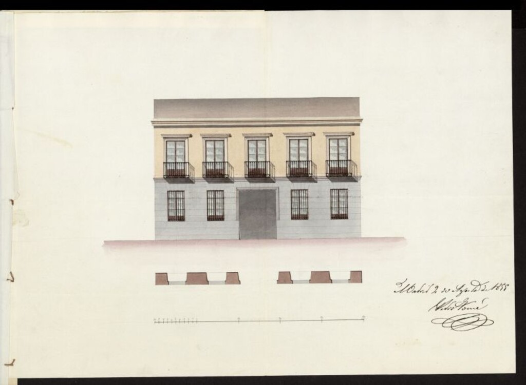 Miniatura de D. Antonio Tomé, sobre construir una casa en la calle de Regueros nº 9, manzana 327.
