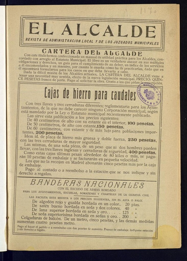 Miniatura de Alcalde : Revista de Administración Local y de los Juzgados Municipales