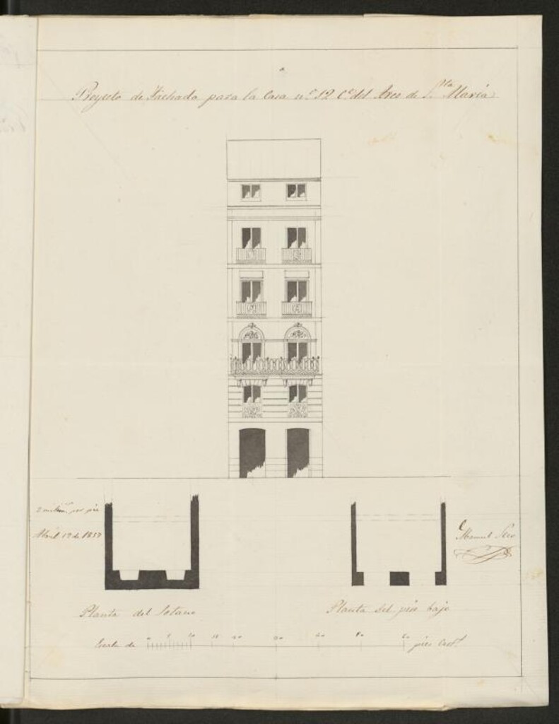 Miniatura de D. César Carrasco, licencias para edificar de nueva planta en la calle del Arco de Santa María nº 12