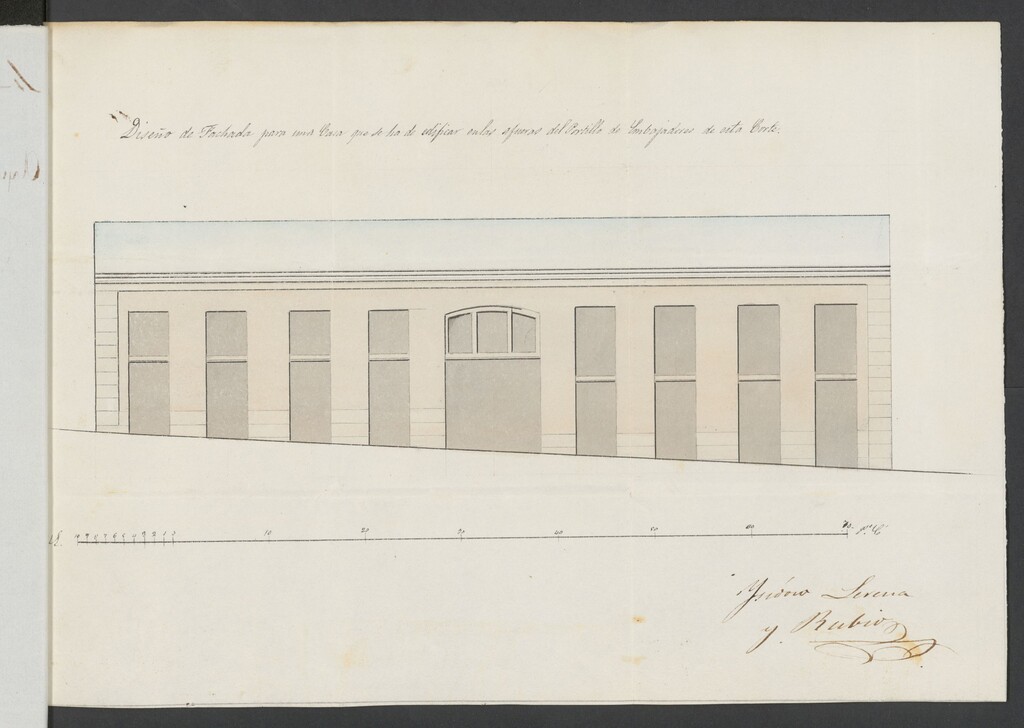 Miniatura de D. Rafael Urosa, licencia para edificar de nueva planta en la manzana 6ª de las afueras del Portillo de Embajadores