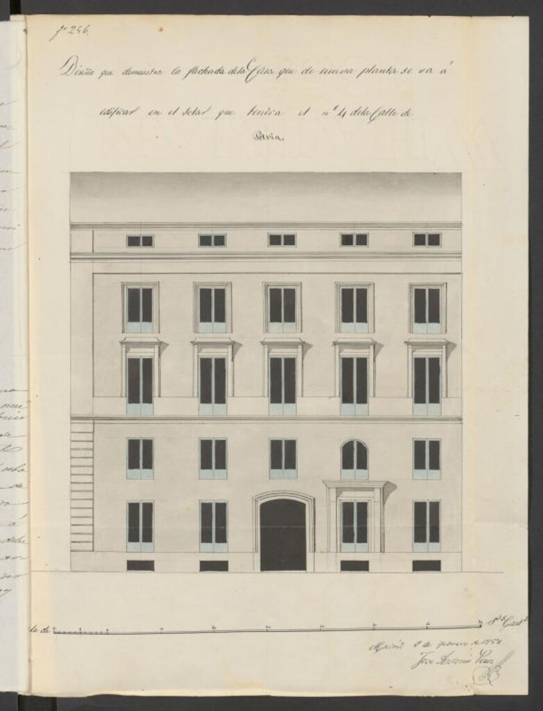 Miniatura de Dª Manuela Sáenz de Tejada, licencia para construir de nueva planta en la calle de Pavía, casa que deberá señalarse con el nº 4
