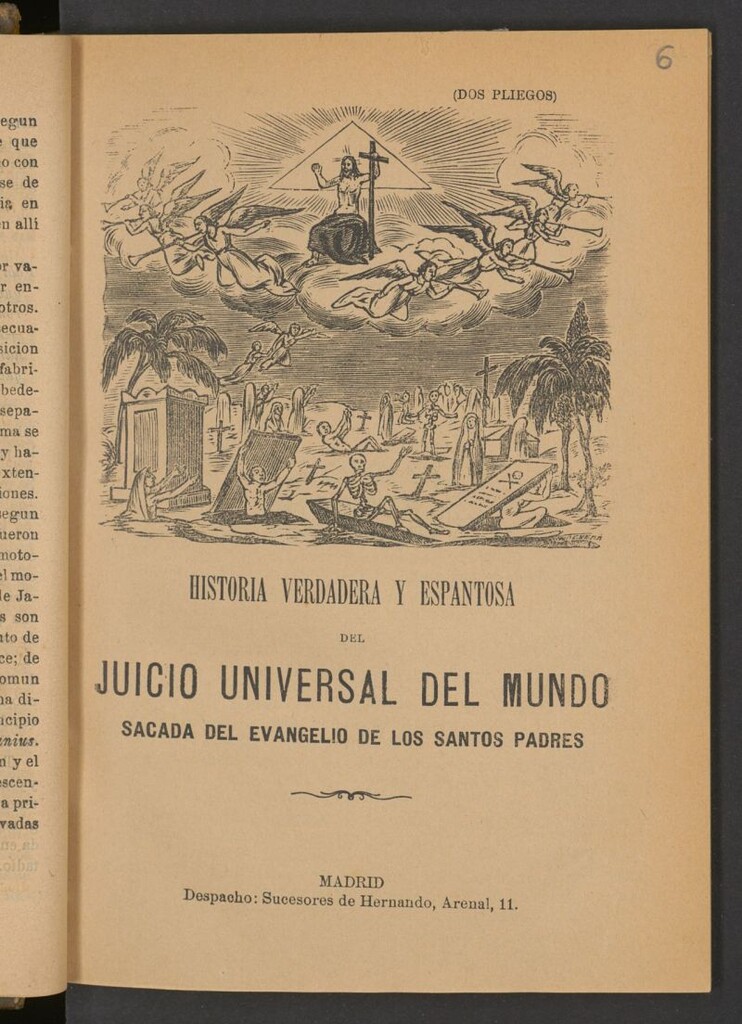 Miniatura de Historia verdadera y espantosa del juicio universal del mundo : sacada del Evangelio de los Santos Padres