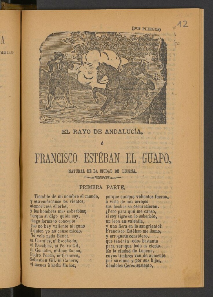 Miniatura de El rayo de Andalucía, o Francisco Esteban el Guapo, natural de la ciudad de Lucena