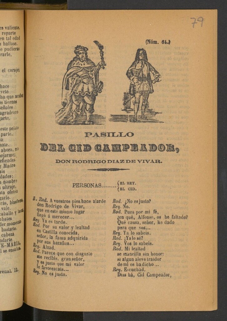 Miniatura de Pasillo del Cid Campeador, Don Rodrigo Díaz de Vivar