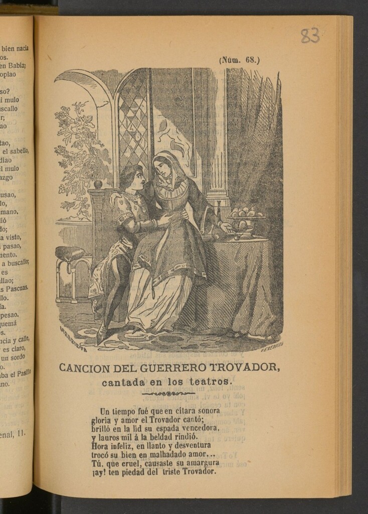 Miniatura de Cancion del guerrero trovador : cantada en los teatros