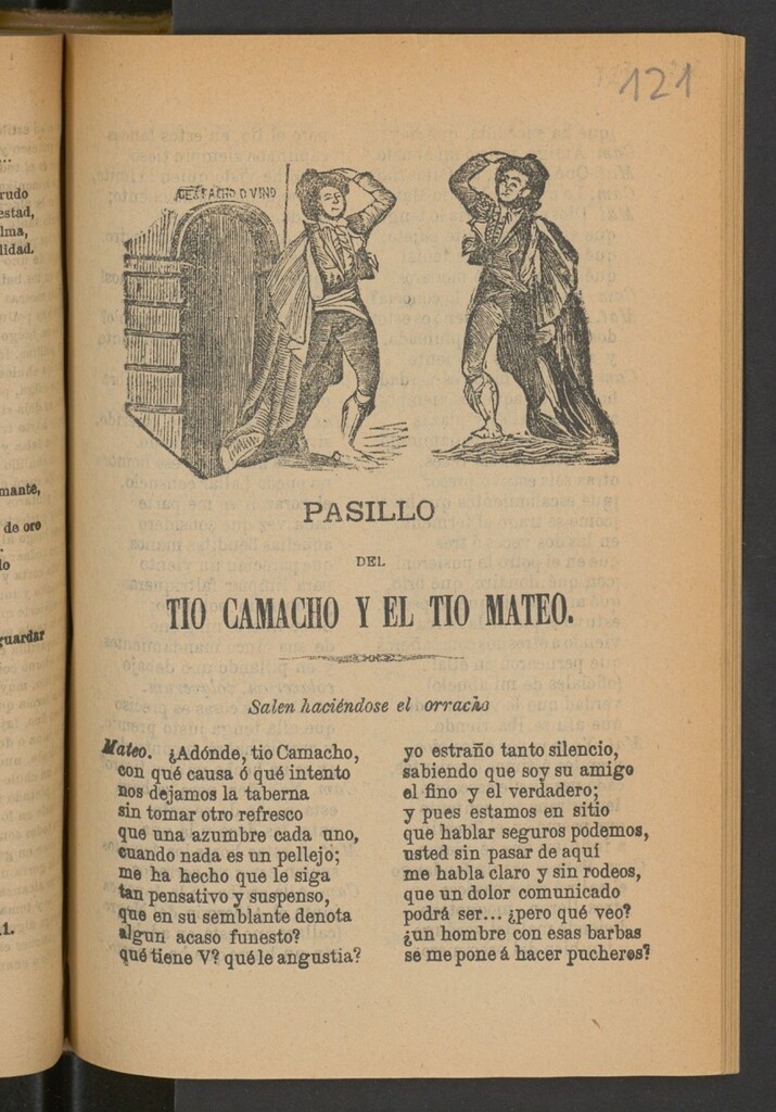 Miniatura de Pasillo del tío Camacho y el tío Mateo : salen haciendose el borracho