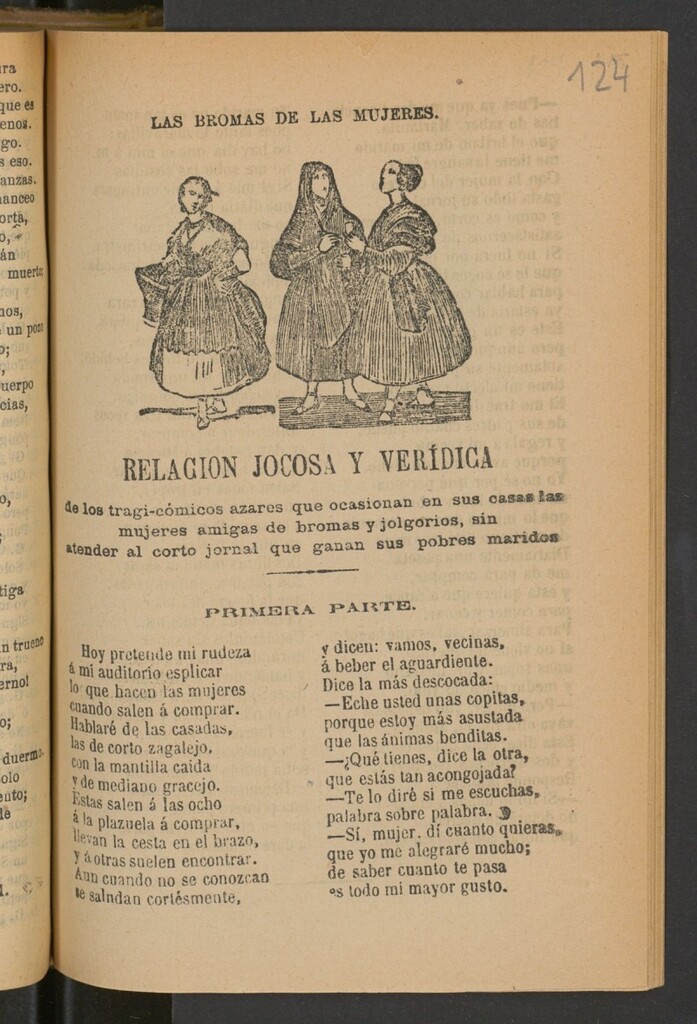 Miniatura de Las bromas de las mujeres : relacion jocosa y verídica de los tragi-cómicos azares que ocasionan en sus casas las mujeres amigas de bromas y jolgorios, sin atender al corto jornal que ganan sus pobres maridos