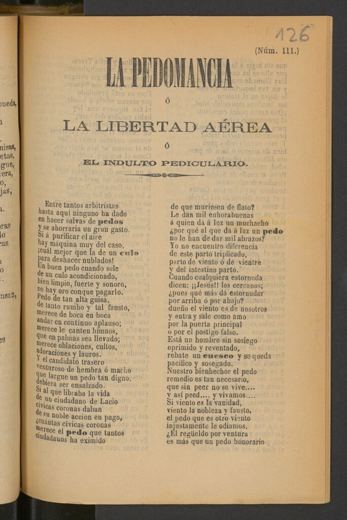 Miniatura de La pedomancia ó La libertad aérea ó El indulto pediculario