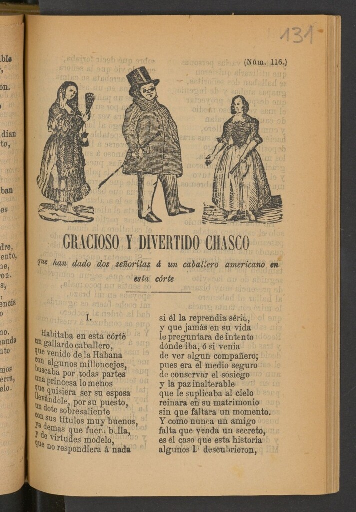 Miniatura de Gracioso y divertido chasco que han dado dos señoritas á un caballero americano en esta corte