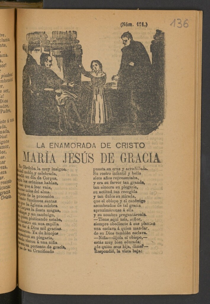 Miniatura de La enamorada de Cristo María de Jesús de Gracia.