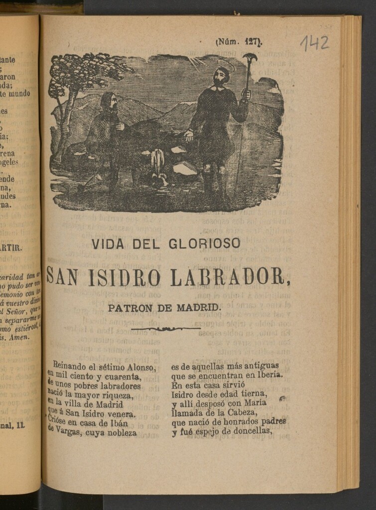 Miniatura de Vida del glorioso San Isidro labrador, patrón de Madrid