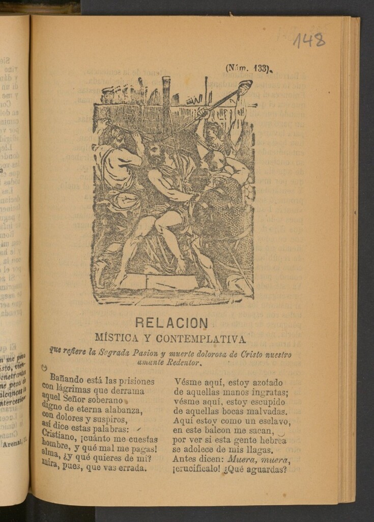 Miniatura de Relacion mística y contemplativa que refiere la Sagrada Pasión y muerte dolorosa de Cristo nuestro amante Redentor