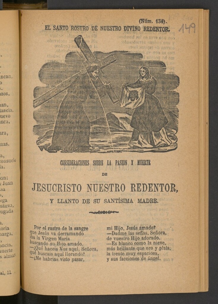 Miniatura de El santo rostro de nuestro divino redentor : consideraciones sobre la pasion y muerte de Jesucristo nuestro redentor, y llanto de su santísima madre
