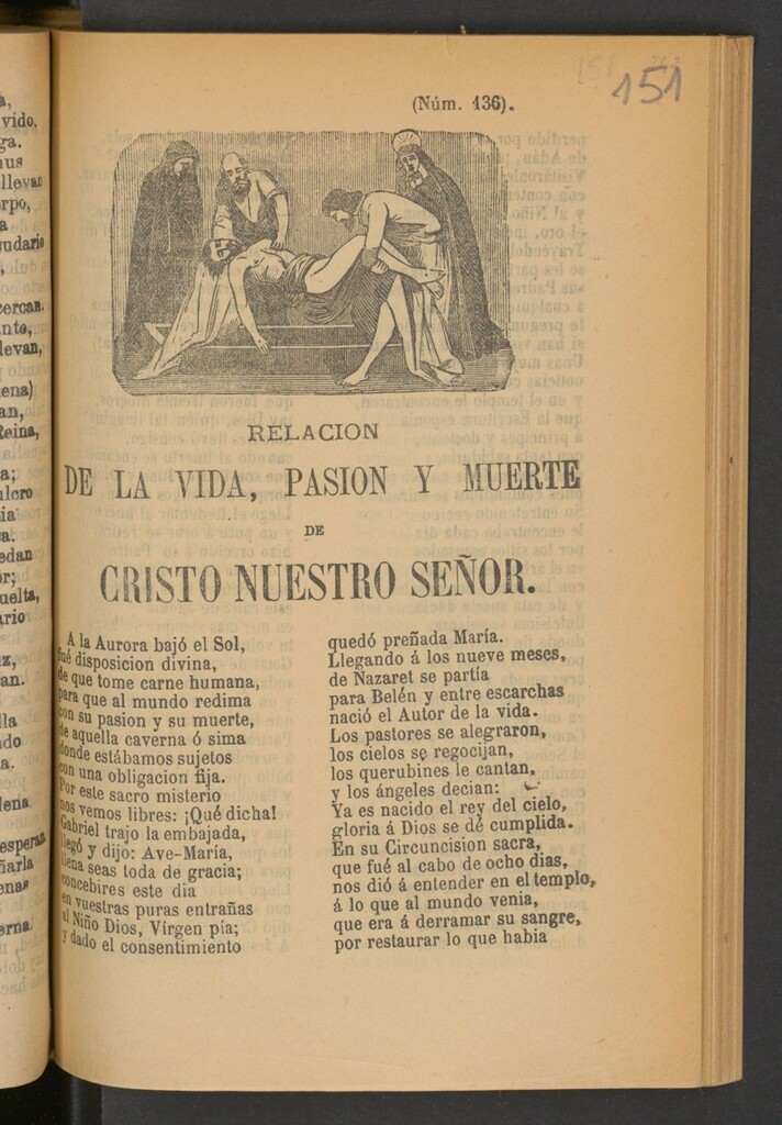 Miniatura de Relación de la vida, pasión y muerte de Cristo Nuestro Señor