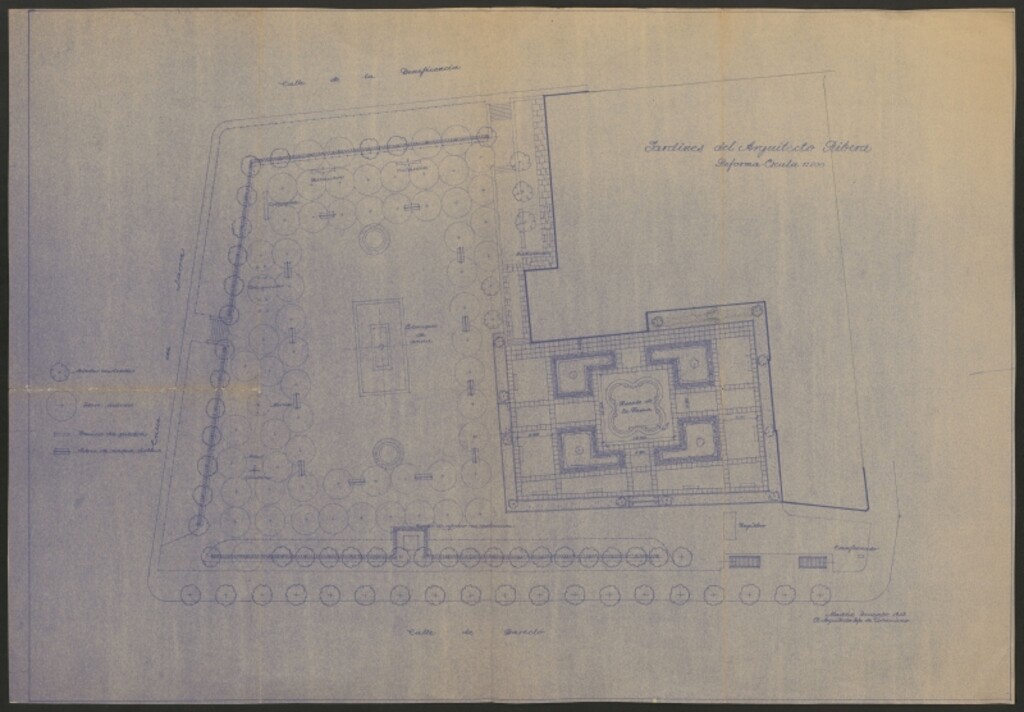 Miniatura de Plano de la reforma del antiguo hospicio de Madrid
