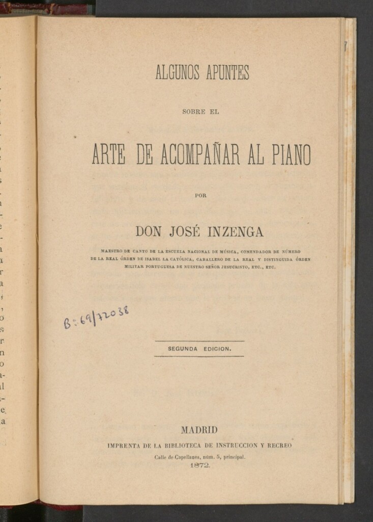 Miniatura de Algunos apuntes sobre el arte de acompañar al piano