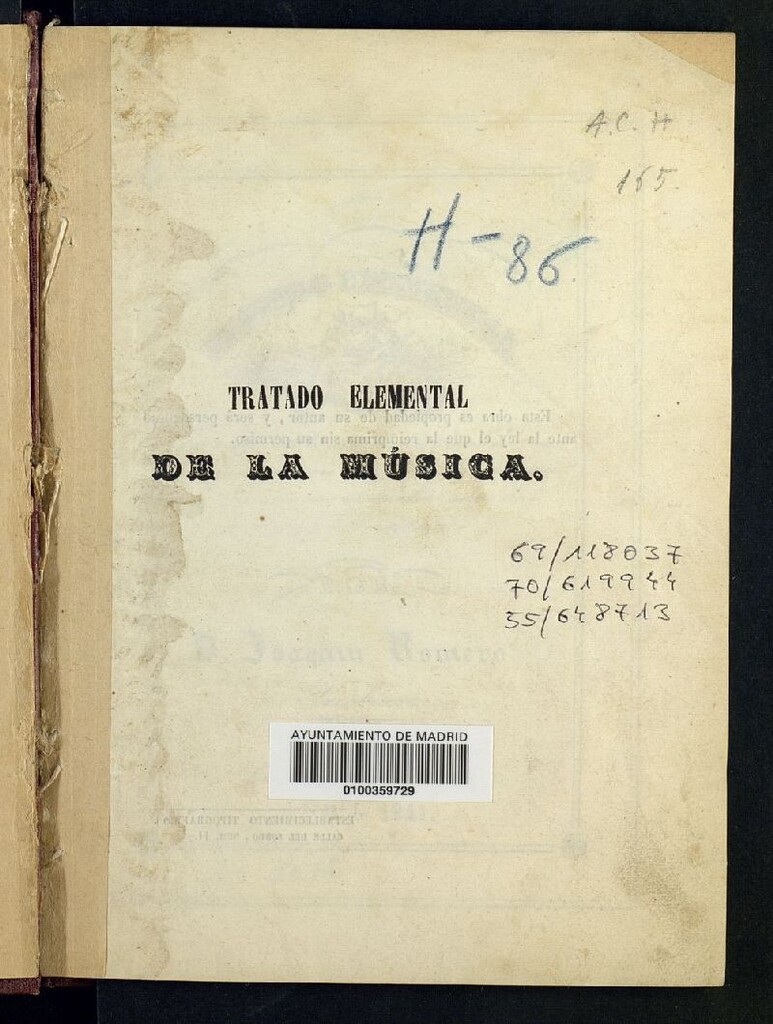 Miniatura de Tratado elemental de la música
