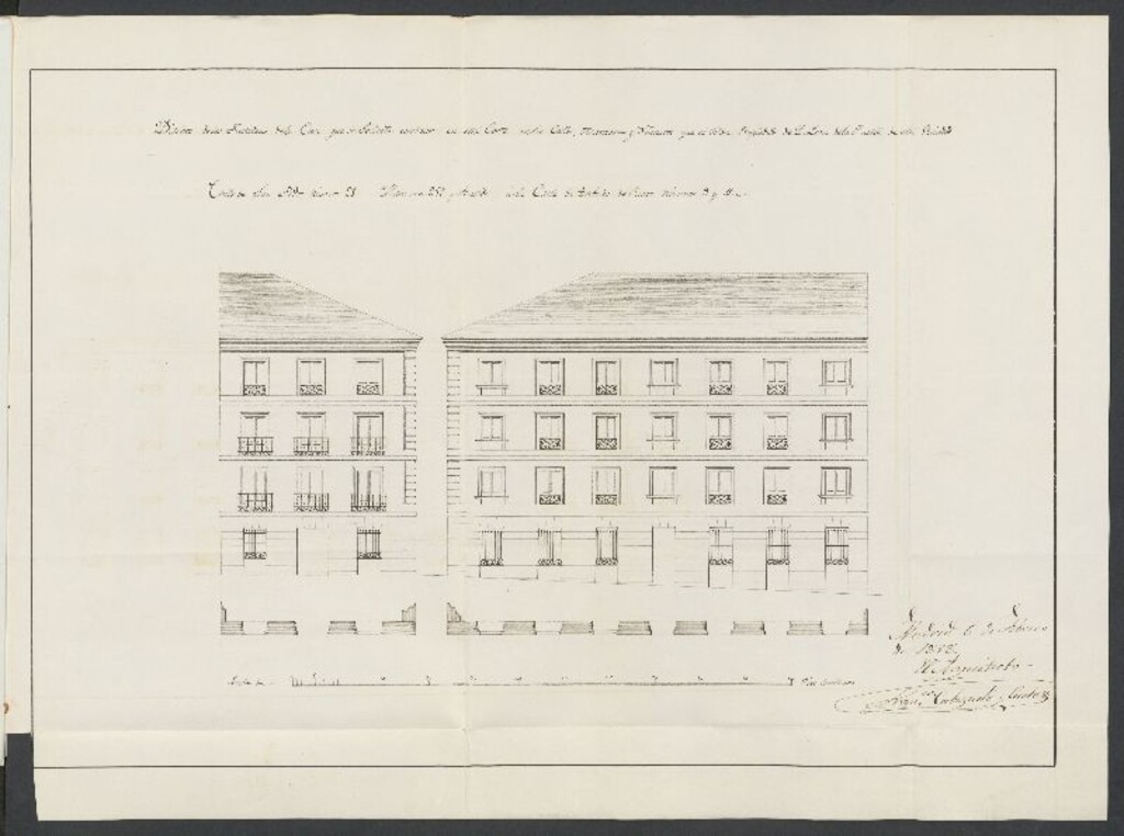 Miniatura de D. León de la Fuente, licencia para construir de nueva planta en la calle de S. Pedro, nº 21 con vuelta a la Travesía del Fucar, nº 9 y 11, manzana 257.