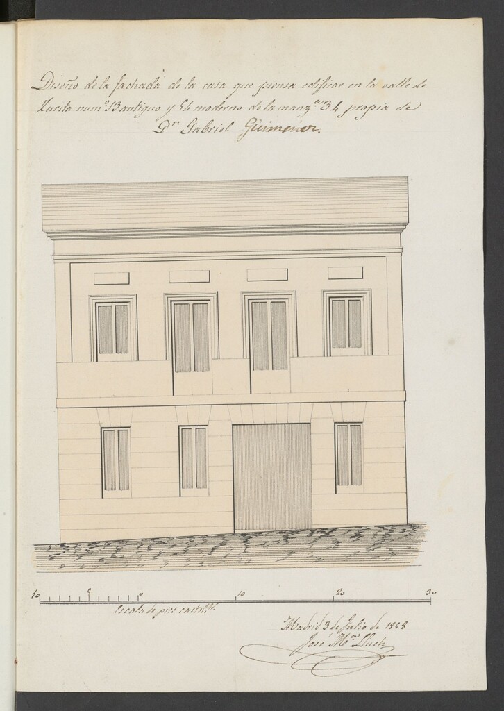 Miniatura de D. Ezequiel Martínez, Admor. de la casa calle Zurita nº 52 duplicado, manzana 34, que parece pertenece a D. Gabriel Jiménez.