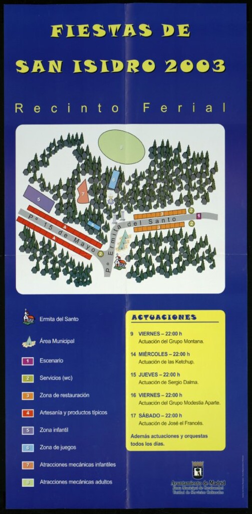 Miniatura de Fiestas de San Isidro 2003: Recinto Ferial: [programación]