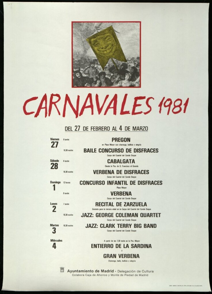 Miniatura de Carnavales 1981, del 27 de febrero al 4 de marzo (programa)