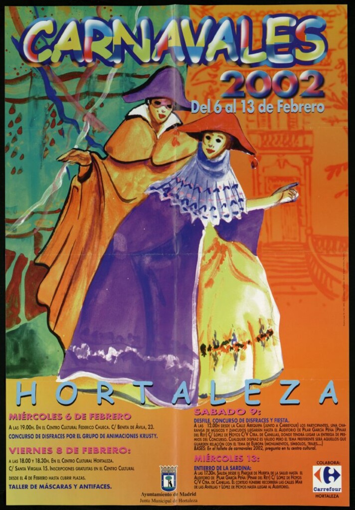 Miniatura de Carnavales 2002. Del 6 al 13 de febrero. Hortaleza. (Programación)