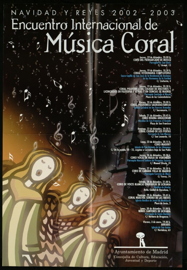 Miniatura de Encuentro internacional de música coral. Navidad y Reyes 2002-2003. (Programa)