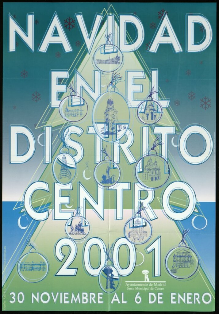 Miniatura de Navidad en el distrito Centro 2001. 30 de noviembre al 6 de enero.