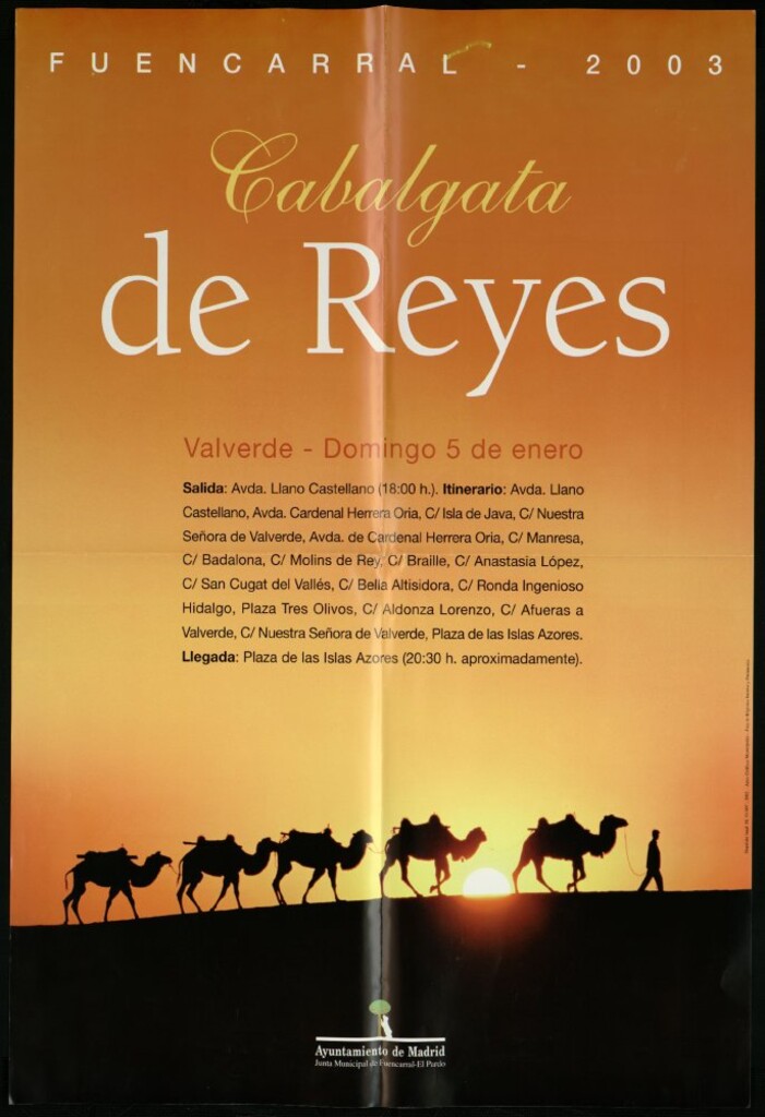 Miniatura de Cabalgata de Reyes. Fuencarral-2003. Valverde-5 de enero (Recorrido)