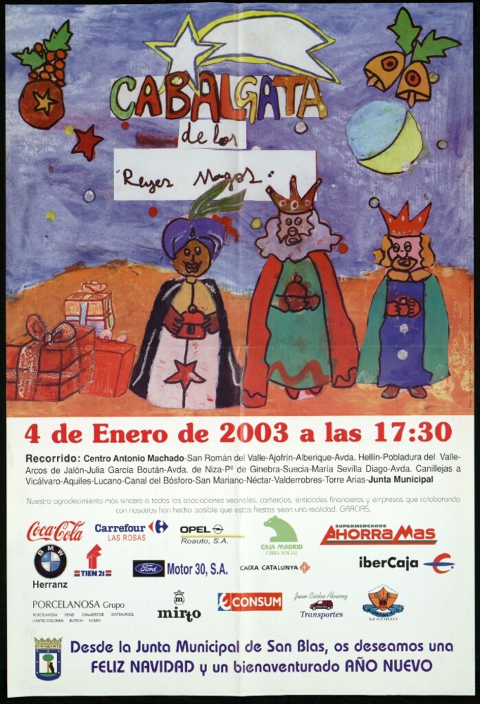Miniatura de Cabalgata de los Reyes Magos. 4 de enero de 2003 a las 17:30. (Recorrido)