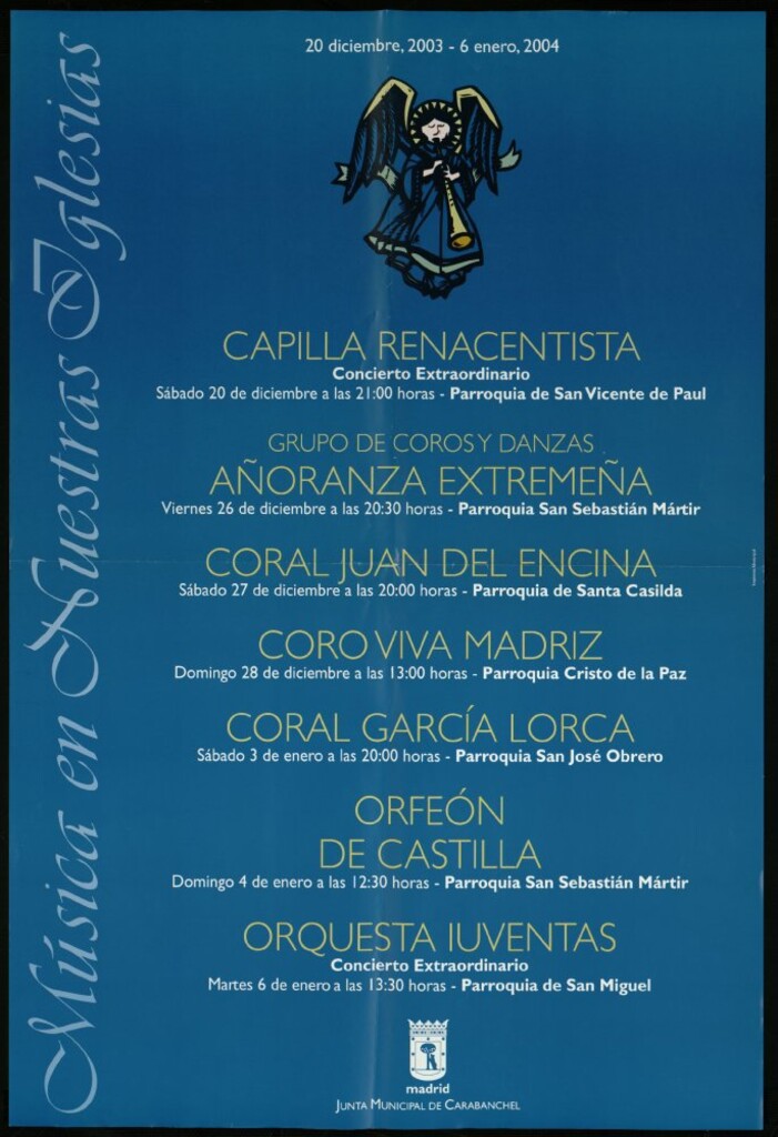 Miniatura de Música en nuestras iglesias. 20 de diciembre 2003- 6 de enero 2004