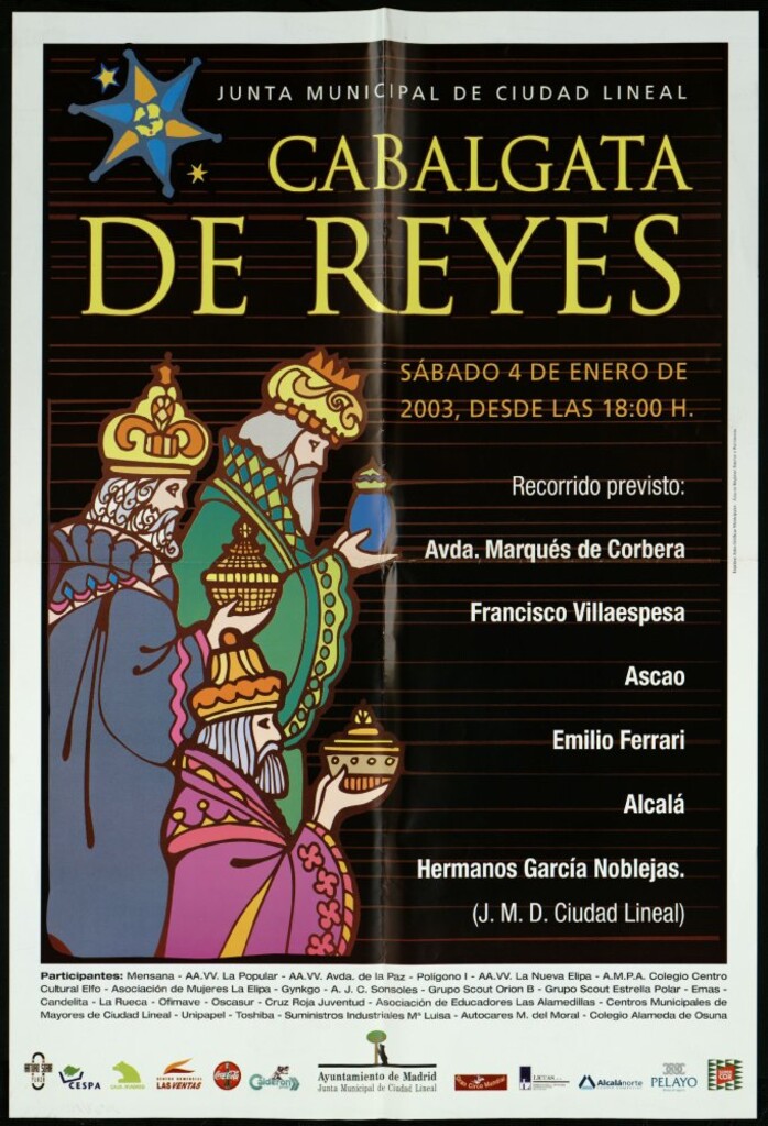 Miniatura de Cabalgata de Reyes. Sábado 4 de enero de 2003. Desde las 18:00 horas.