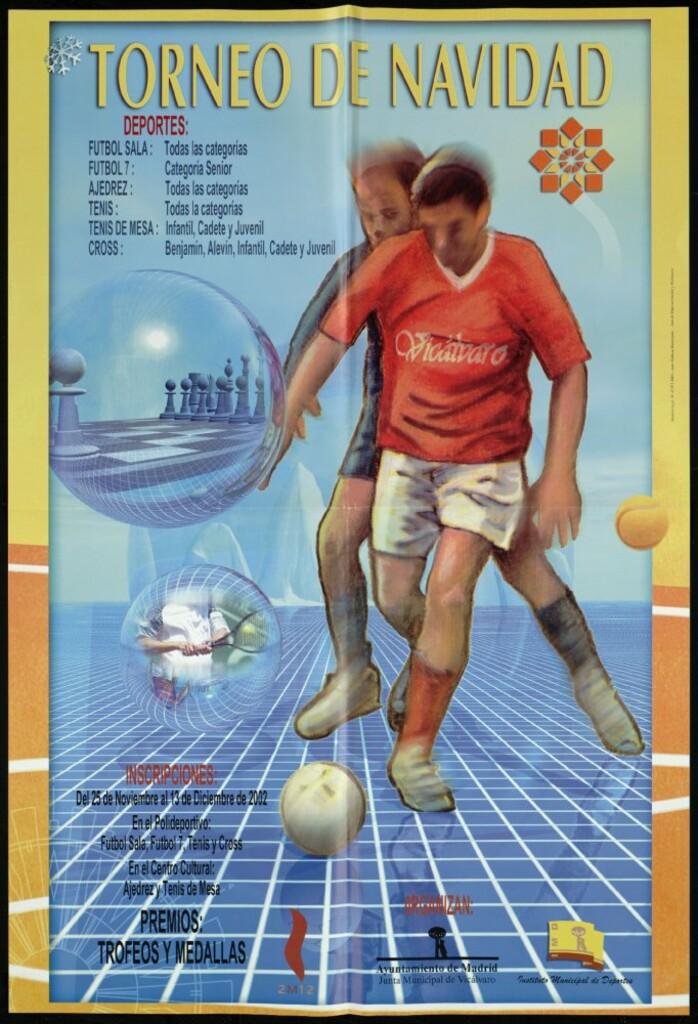 Miniatura de Torneo de Navidad. Deportes e inscripciones. Del 25 de noviembre al 13 de diciembre de 2002