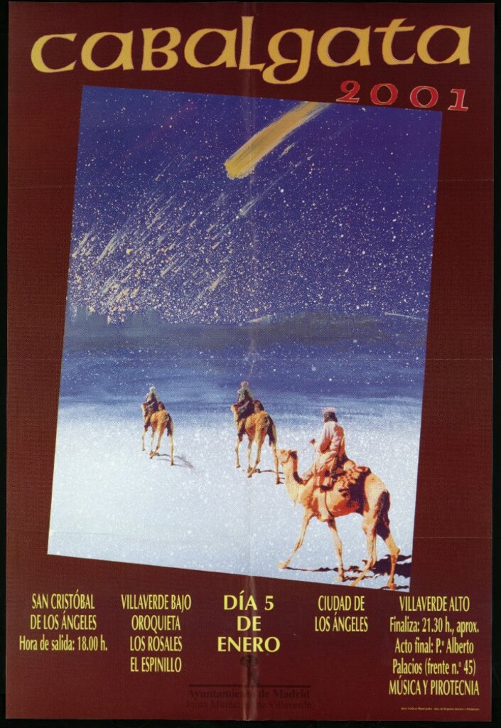 Miniatura de Cabalgata 2001. Día 5 de enero. Hora de salida a las 18:00 horas. (Recorrido)