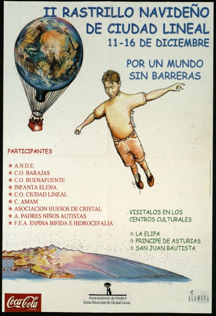 Miniatura de II Rastrillo navideño de Ciudad Lineal. 11-16 de diciembre. Por un mundo sin barreras. Centros culturales La Elipa, Principe de Asturias y San Juan Bautista.