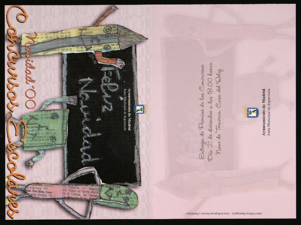 Miniatura de Navidad´00. Concursos escolares. Entrega de premios de los concursos. Día 21 de diciembre a las 18:00 horas. Nave de Terneras, Casa del Reloj. Programación