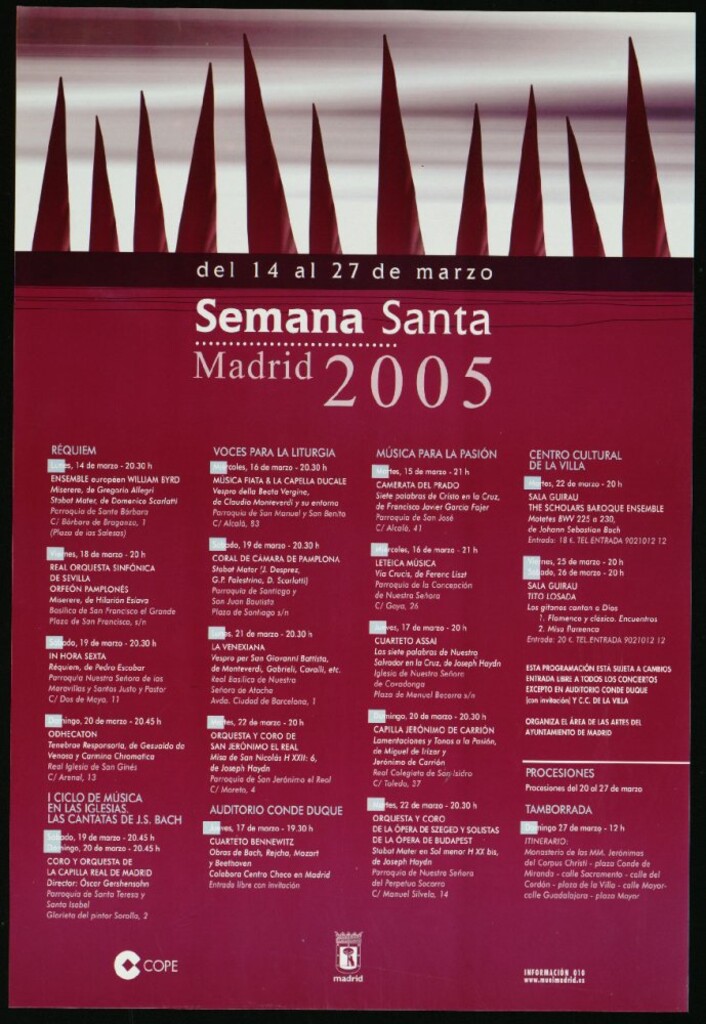 Miniatura de Semana Santa Madrid 2005. Del 14 al 27 de marzo. (Programa)