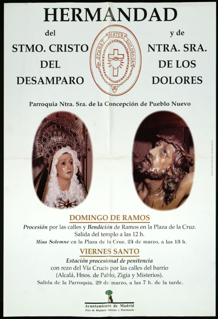 Miniatura de Hermandad del Stmo. Cristo del Desamparo y de Ntra. Sra. De los Dolores. Parroquia Ntra. Señora de la Concepción de Pueblo Nuevo. (Programa)