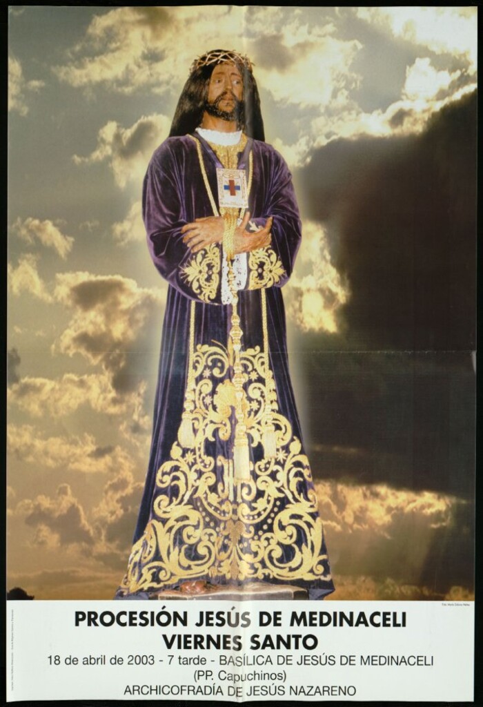 Miniatura de Procesión Jesús de Medinaceli. Viernes Santo. 18 de abril de 2003. 7 de la tarde. Basílica de Jesús de Medinaceli, archicofradía de Jesús Nazareno.