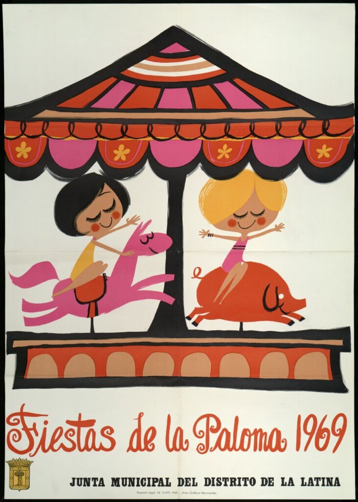 Miniatura de Fiestas de la Paloma 1969.