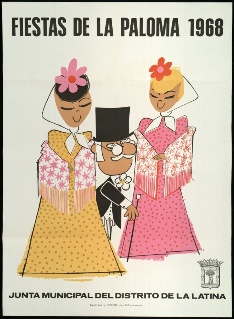Miniatura de Fiestas de la Paloma 1968.