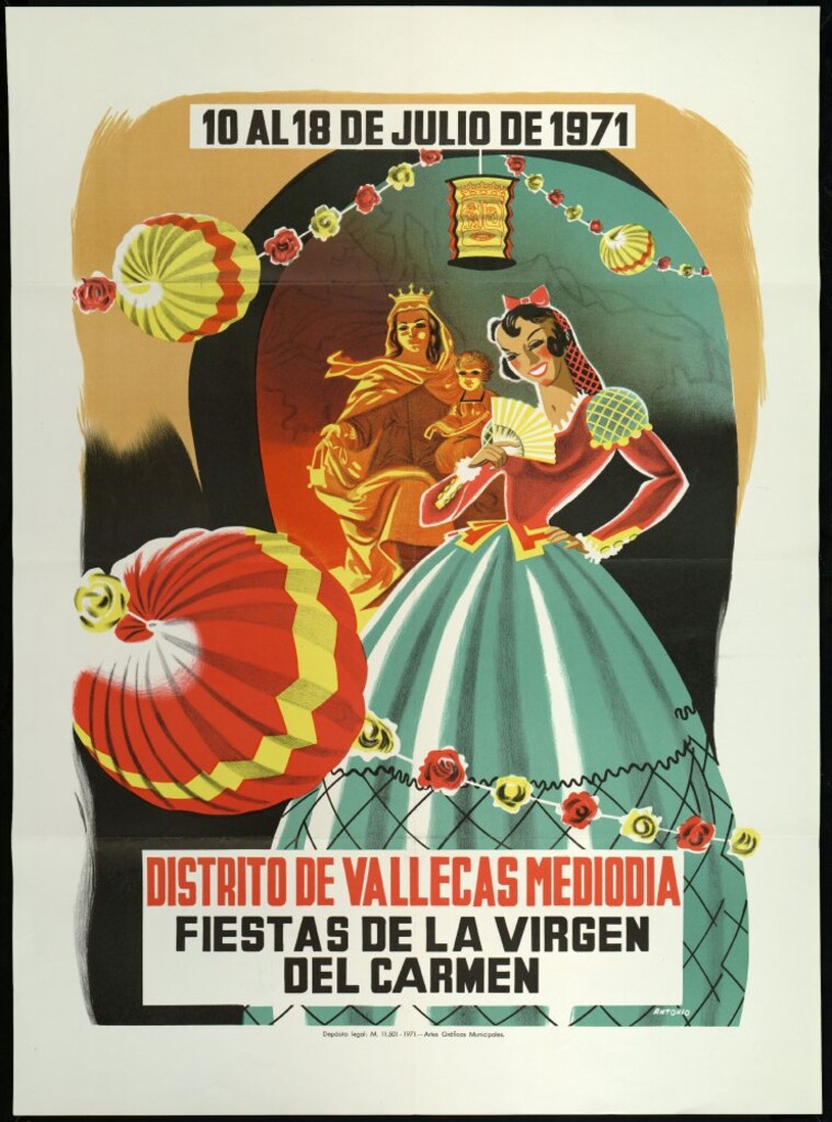 Miniatura de Fiestas de la Virgen del Carmen. Del 10 al 18 de julio de 1971