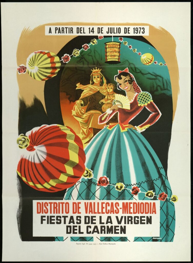Miniatura de Fiestas de la Virgen del Carmen. A partir del 14 de julio de 1973