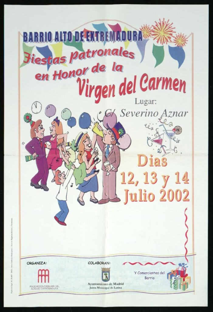Miniatura de Fiestas patronales en honor de la Virgen del Carmen. Barrio alto de Extremadura. Días 12, 13 y 14 de julio de 2002.