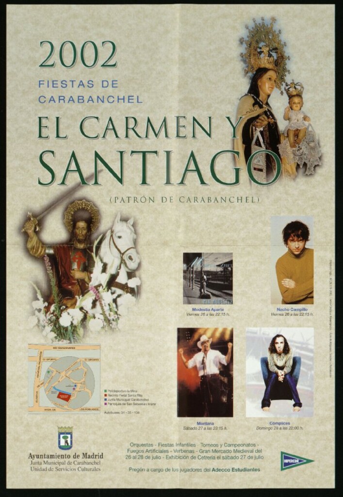 Miniatura de Fiestas de Carabanchel, El Carmen y Santiago (Patrón de Carabanchel). 2002. (Programa)