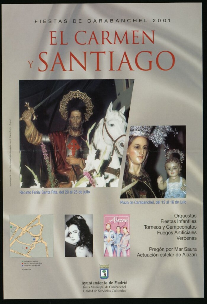 Miniatura de Fiestas de Carabanchel 2001, El Carmen y Santiago. (Programa).