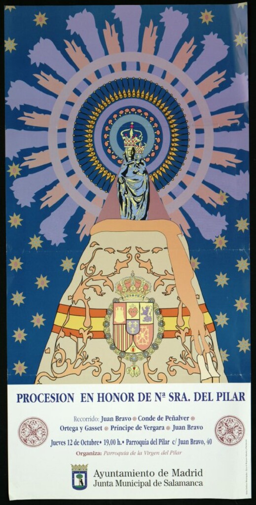Miniatura de Procesión en honor de Ntra. Sra. Del Pilar. Recorrido. Jueves 12 de octubre, 19:00 horas.