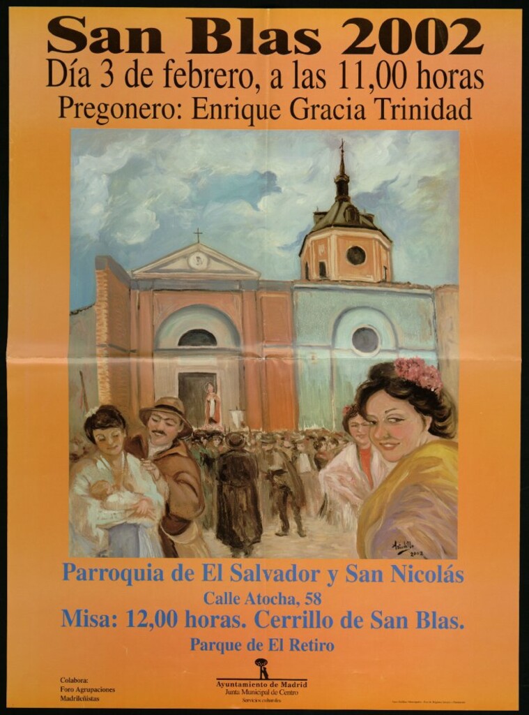 Miniatura de San Blas 2002. Día 3 de febrero a las 11:00 horas. Parroquia del Salvador y San Nicolás.