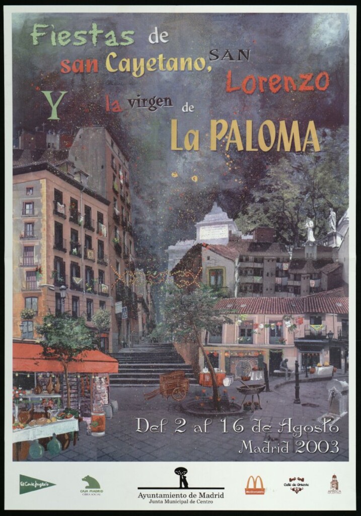 Miniatura de Fiestas de San Cayetano, San Lorenzo y la Virgen de la Paloma. Del 2 al 16 de agosto. Madrid 2003.